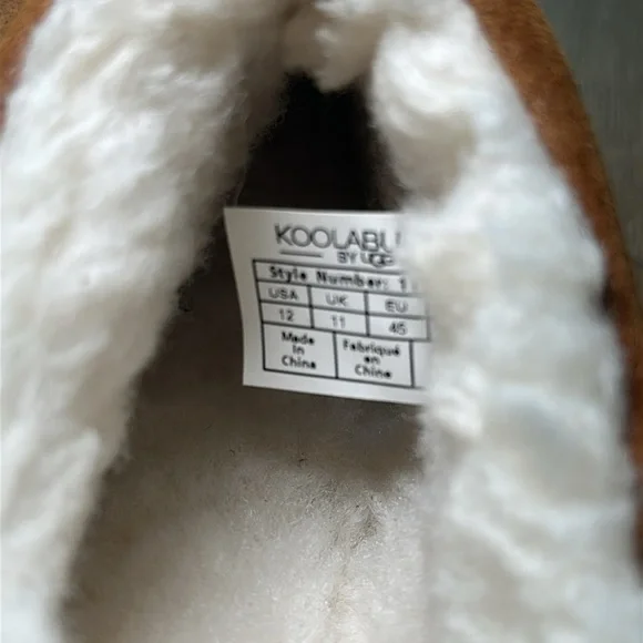 Koolaburra by UGG Men's Suede Slippers, Size 12 - Picture 5 of 6